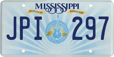MS license plate JPI297