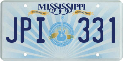 MS license plate JPI331
