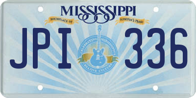 MS license plate JPI336