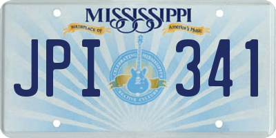MS license plate JPI341