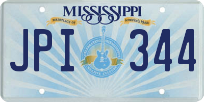 MS license plate JPI344