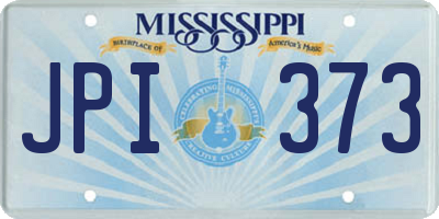 MS license plate JPI373