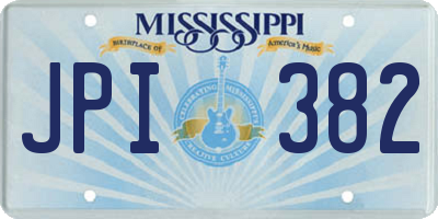 MS license plate JPI382
