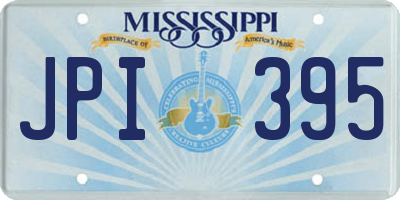 MS license plate JPI395