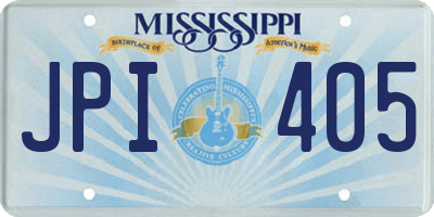MS license plate JPI405
