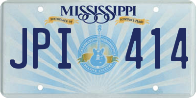 MS license plate JPI414