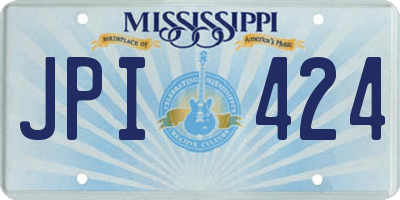MS license plate JPI424