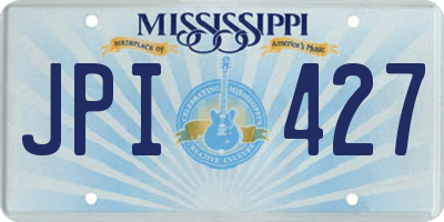 MS license plate JPI427