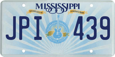 MS license plate JPI439