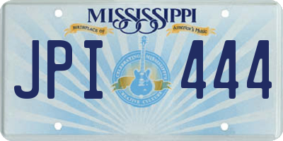 MS license plate JPI444