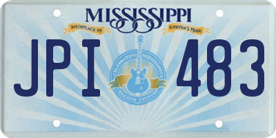 MS license plate JPI483