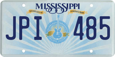 MS license plate JPI485