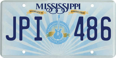 MS license plate JPI486