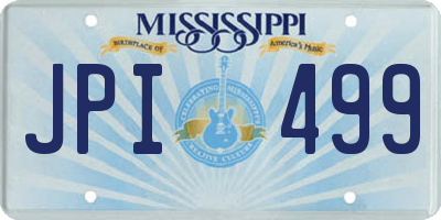 MS license plate JPI499