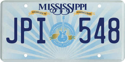 MS license plate JPI548