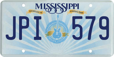 MS license plate JPI579