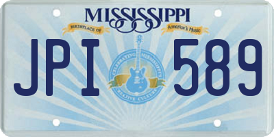 MS license plate JPI589