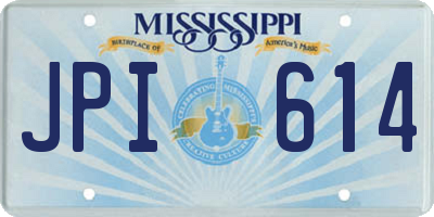 MS license plate JPI614
