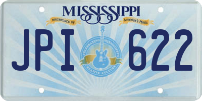 MS license plate JPI622
