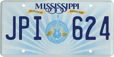 MS license plate JPI624