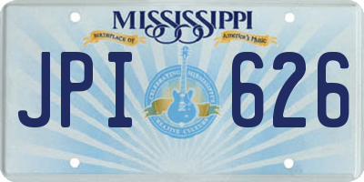 MS license plate JPI626