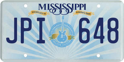 MS license plate JPI648