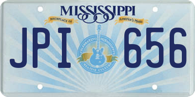 MS license plate JPI656