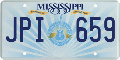 MS license plate JPI659