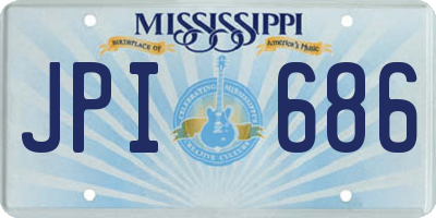 MS license plate JPI686