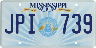 MS license plate JPI739