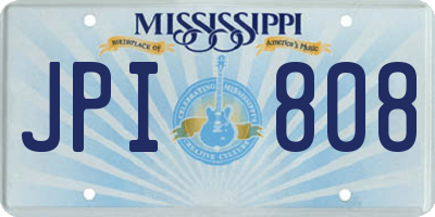 MS license plate JPI808