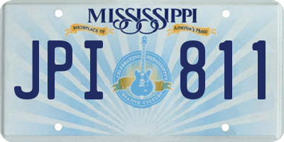 MS license plate JPI811