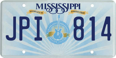 MS license plate JPI814
