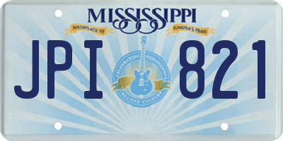 MS license plate JPI821