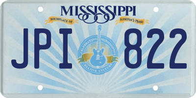 MS license plate JPI822