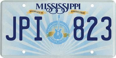 MS license plate JPI823
