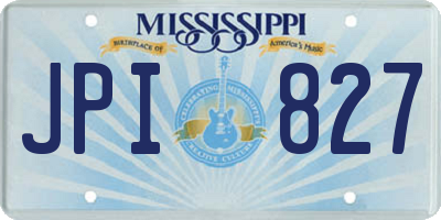 MS license plate JPI827