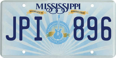 MS license plate JPI896