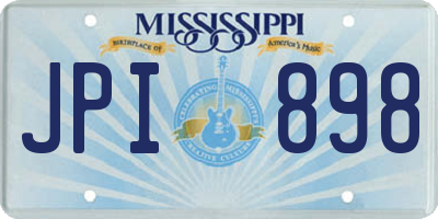 MS license plate JPI898