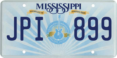 MS license plate JPI899