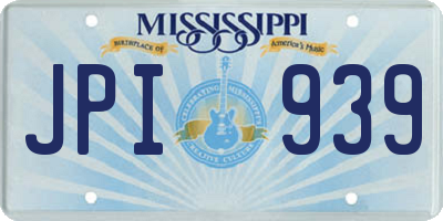MS license plate JPI939