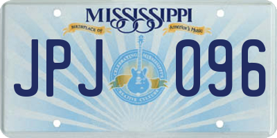 MS license plate JPJ096