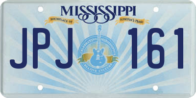 MS license plate JPJ161