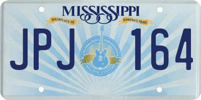 MS license plate JPJ164