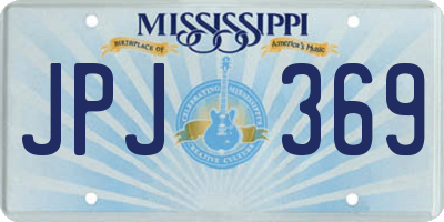 MS license plate JPJ369