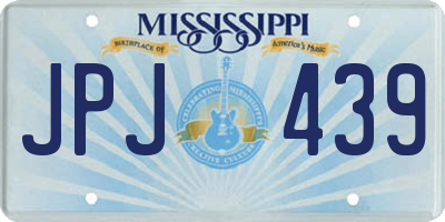 MS license plate JPJ439