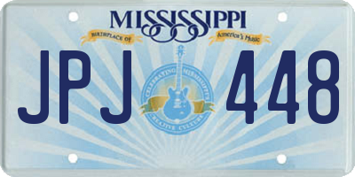 MS license plate JPJ448