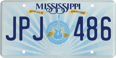 MS license plate JPJ486