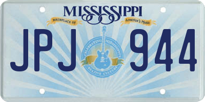 MS license plate JPJ944