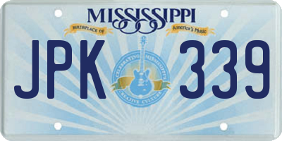 MS license plate JPK339